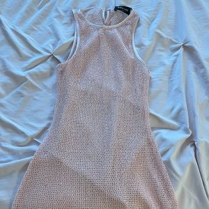 Over Him White Fox Mini Dress/Swim Cover Up